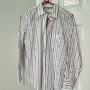 Dress shirt jcrew lavender and white striped